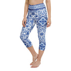 Blue Majolica Yoga Capris