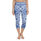 Blue Majolica Yoga Capris