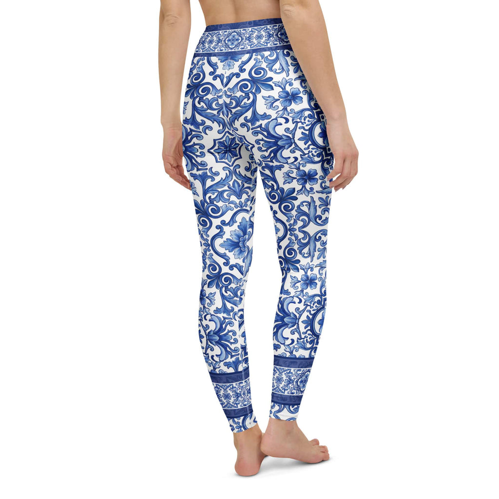Blue Majolica Yoga Leggings