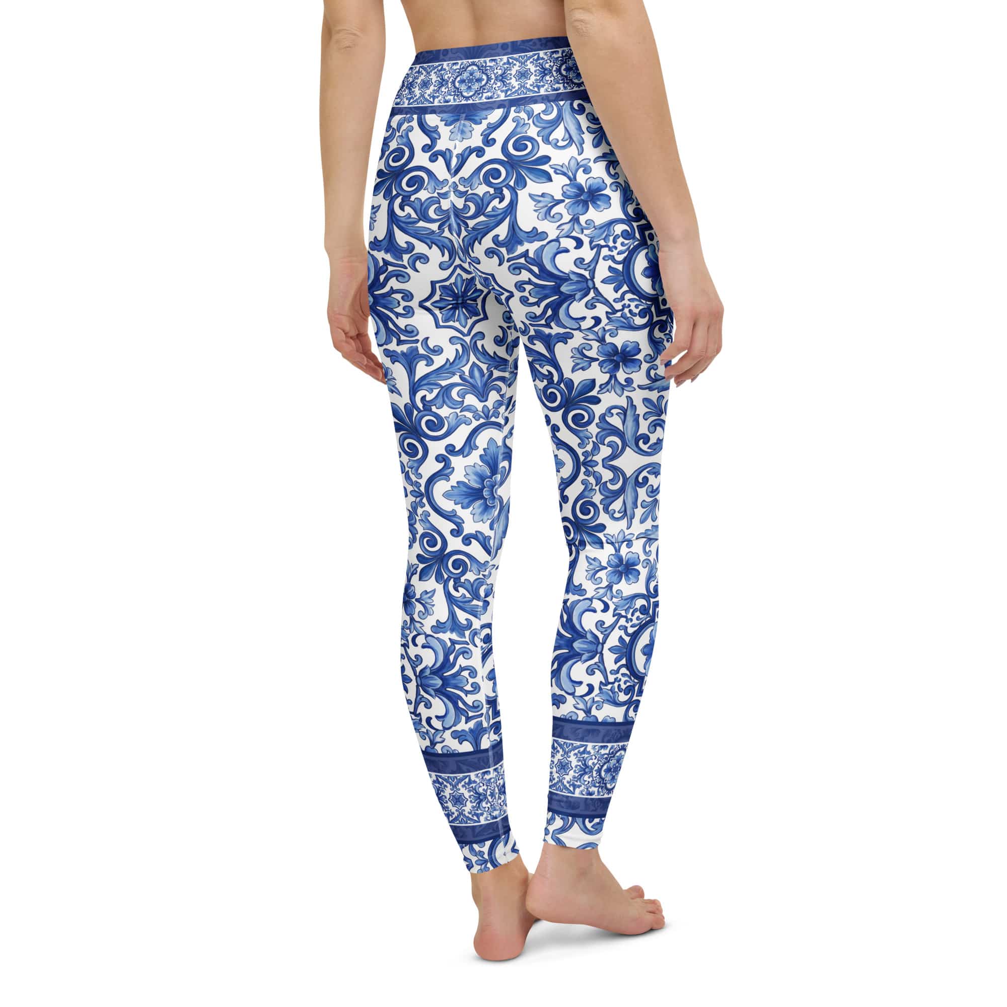Blue Majolica Yoga Leggings