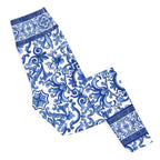 Blue Majolica Yoga Leggings