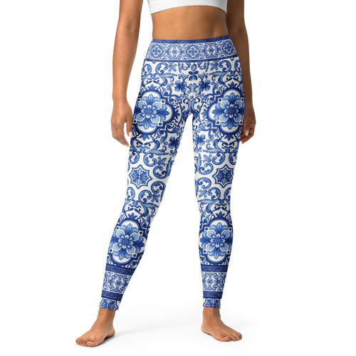 Blue Majolica Yoga Leggings