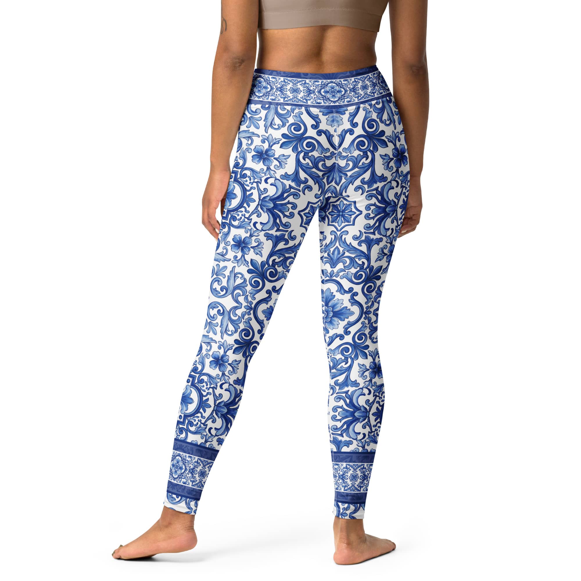 Blue Majolica Yoga Leggings
