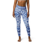 Blue Majolica Yoga Leggings