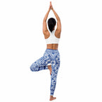 Blue Majolica Yoga Leggings