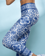 Blue Majolica Yoga Leggings
