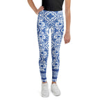 Blue Majolica Youth Leggings