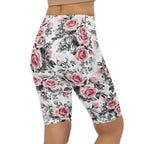 Blush Floral Biker Shorts