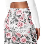 Blush Floral Flare Leggings