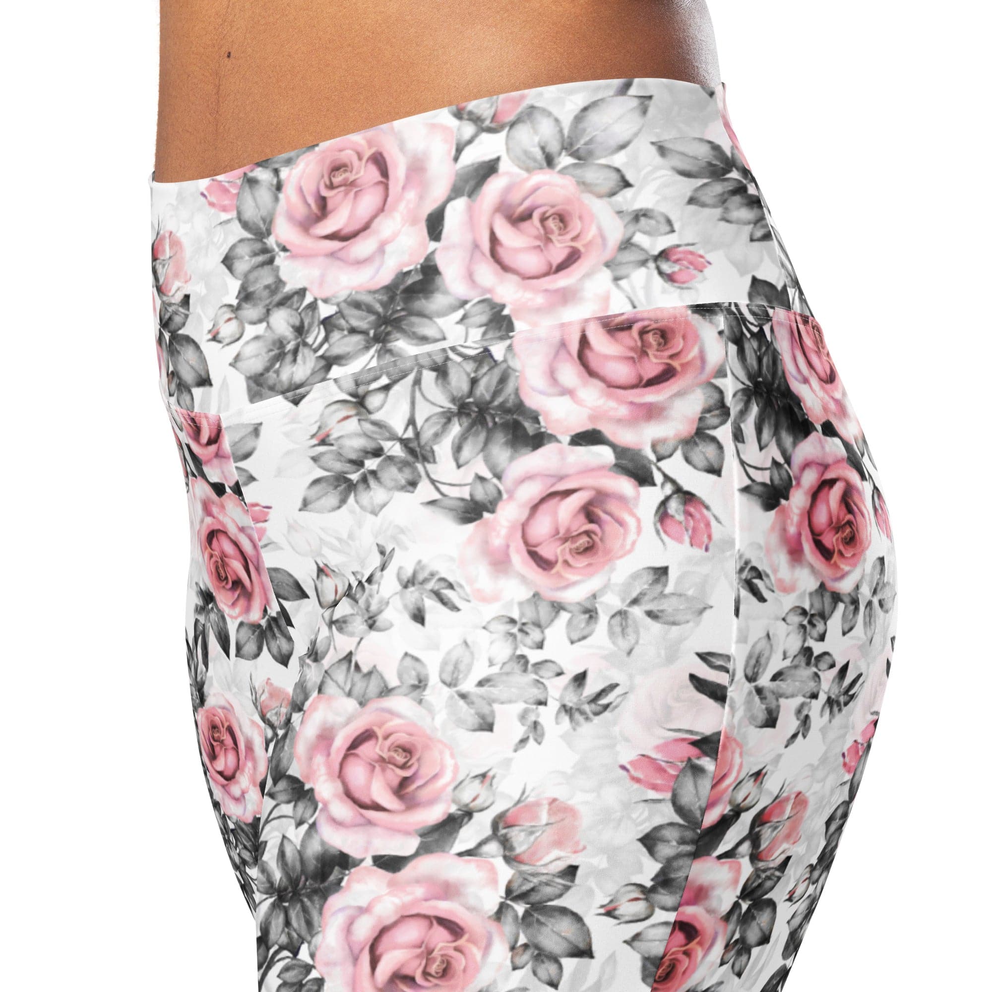 Blush Floral Flare Leggings