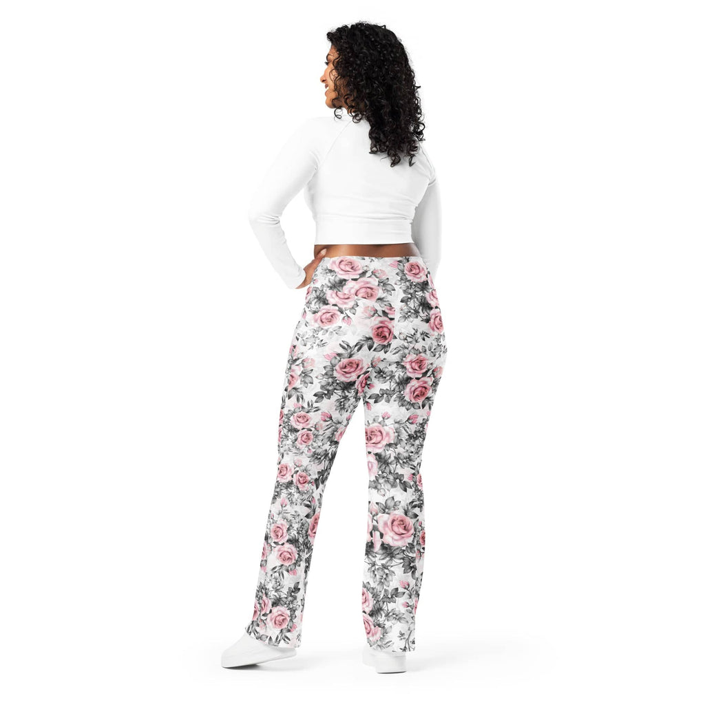 Blush Floral Flare Leggings