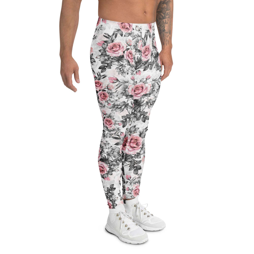 Blush Floral Men's Leggings