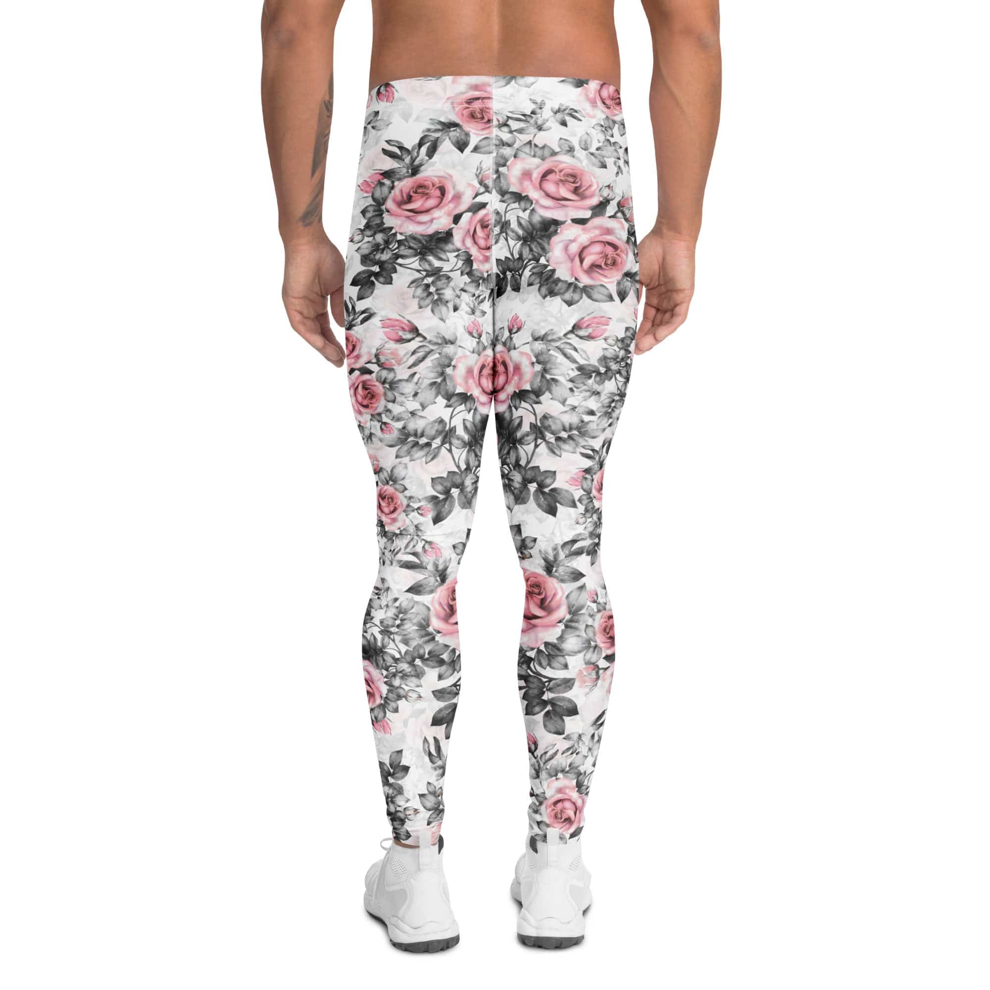 Blush Floral Men's Leggings