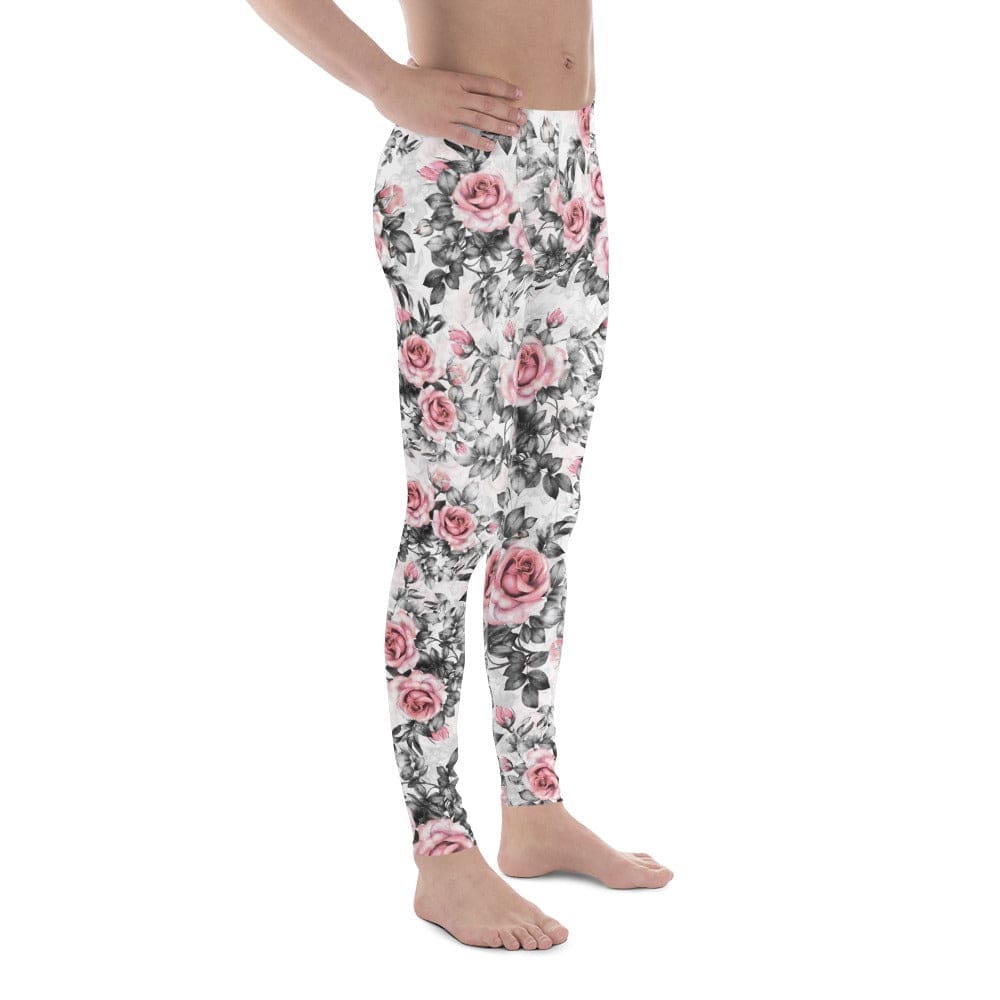 Blush Floral Men's Leggings