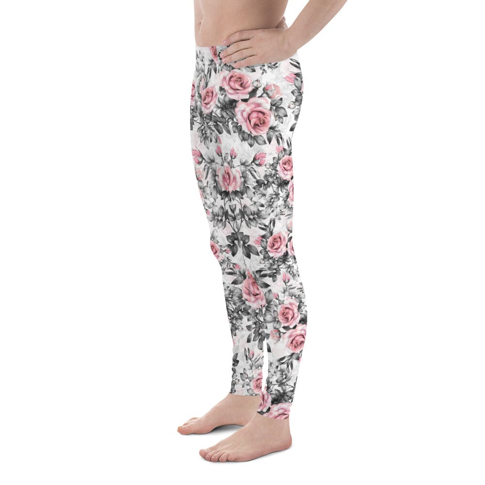 Blush Floral Men's Leggings