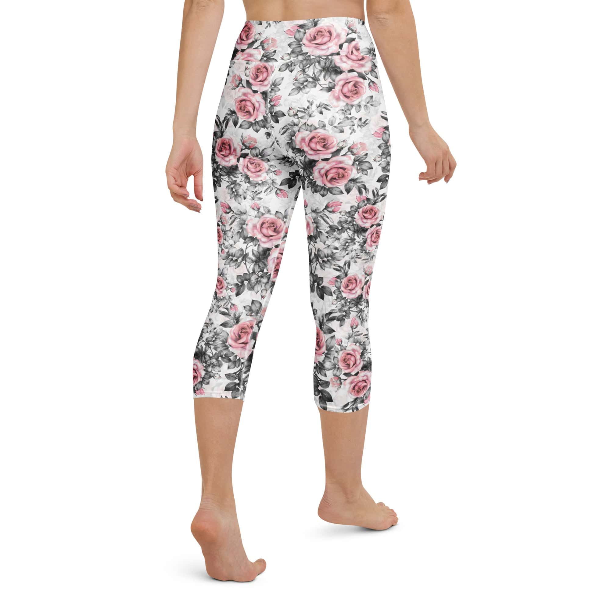 Blush Floral Yoga Capris