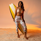 Blush Floral Yoga Capris