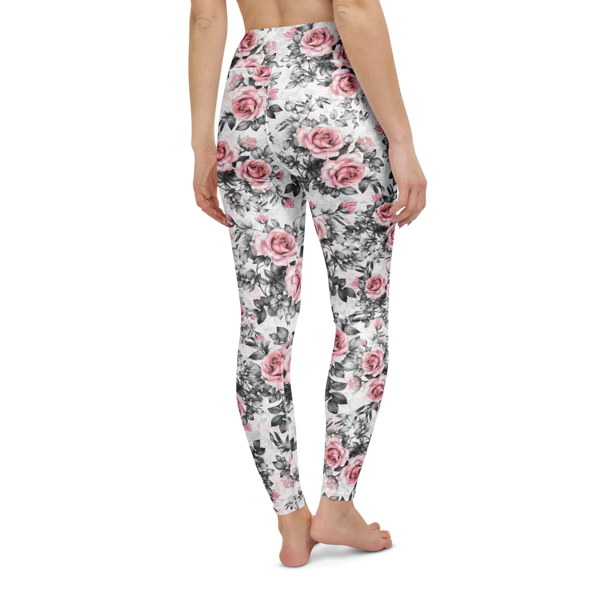 Blush Floral Yoga Leggings