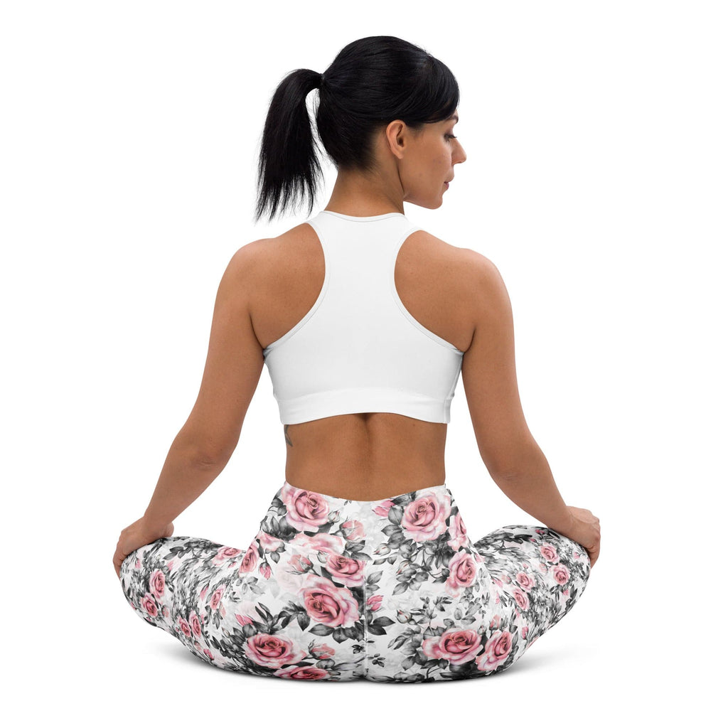 Blush Floral Yoga Leggings