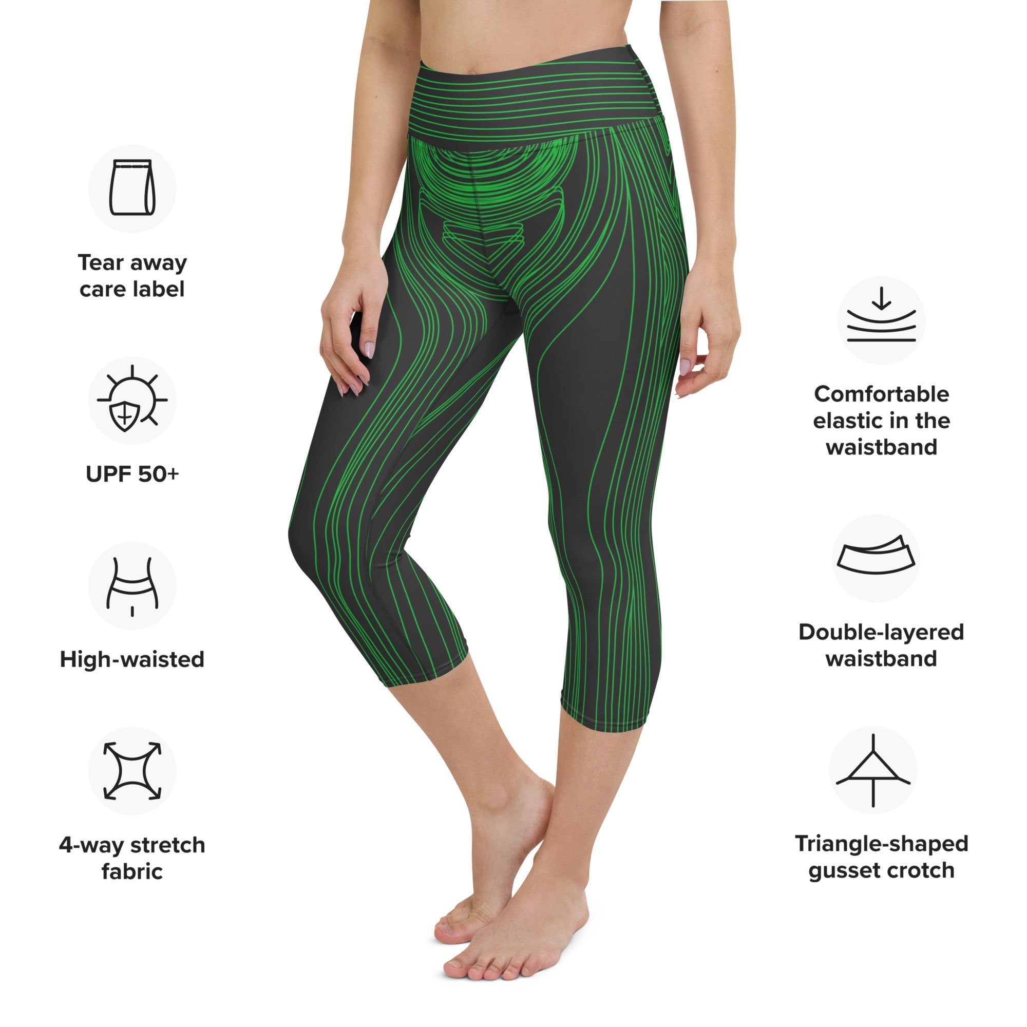 Body Outlines Yoga Capris