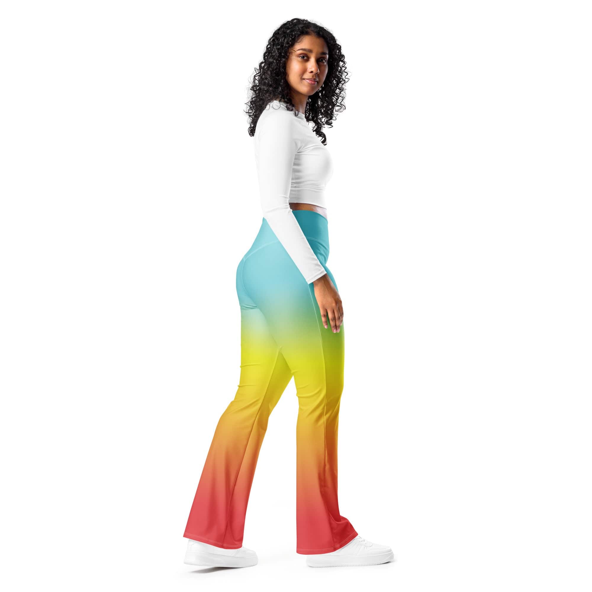 Bohemian Rainbow Flare Leggings