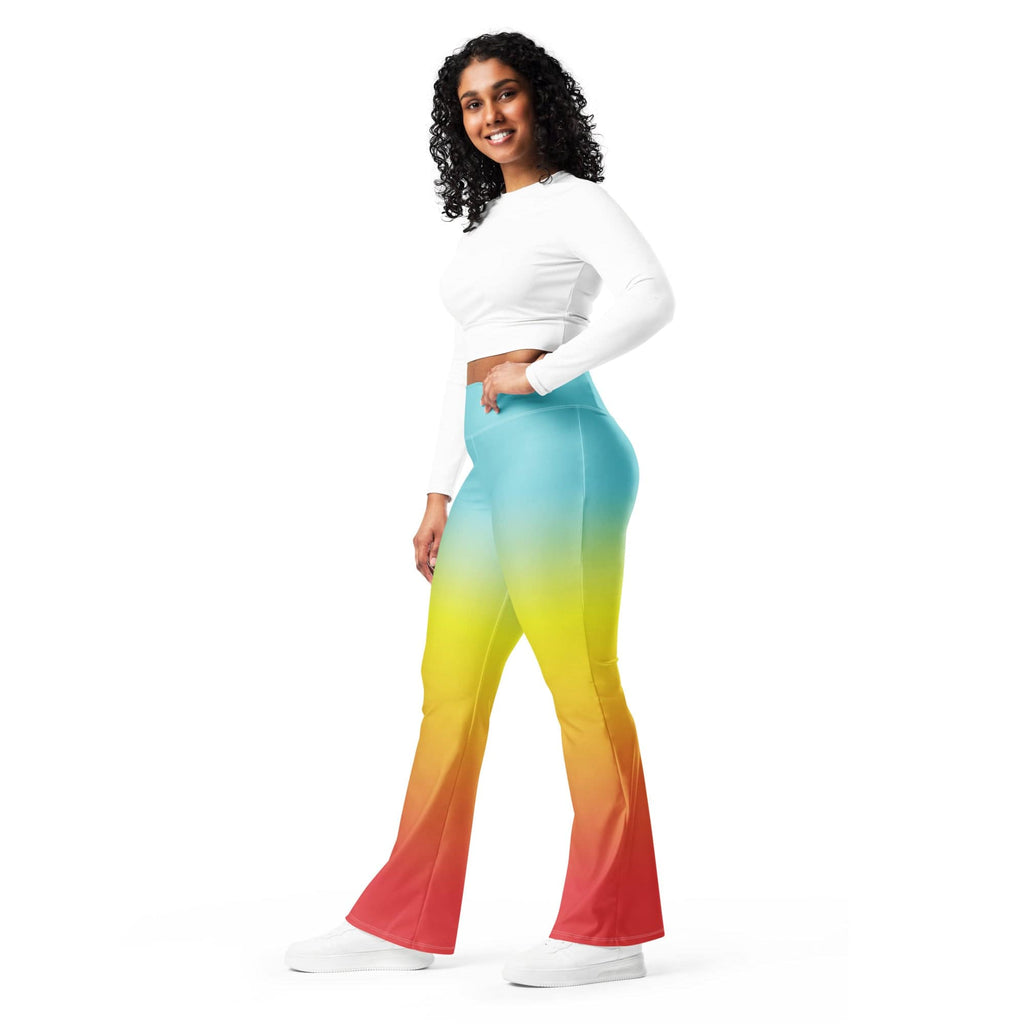 Bohemian Rainbow Flare Leggings