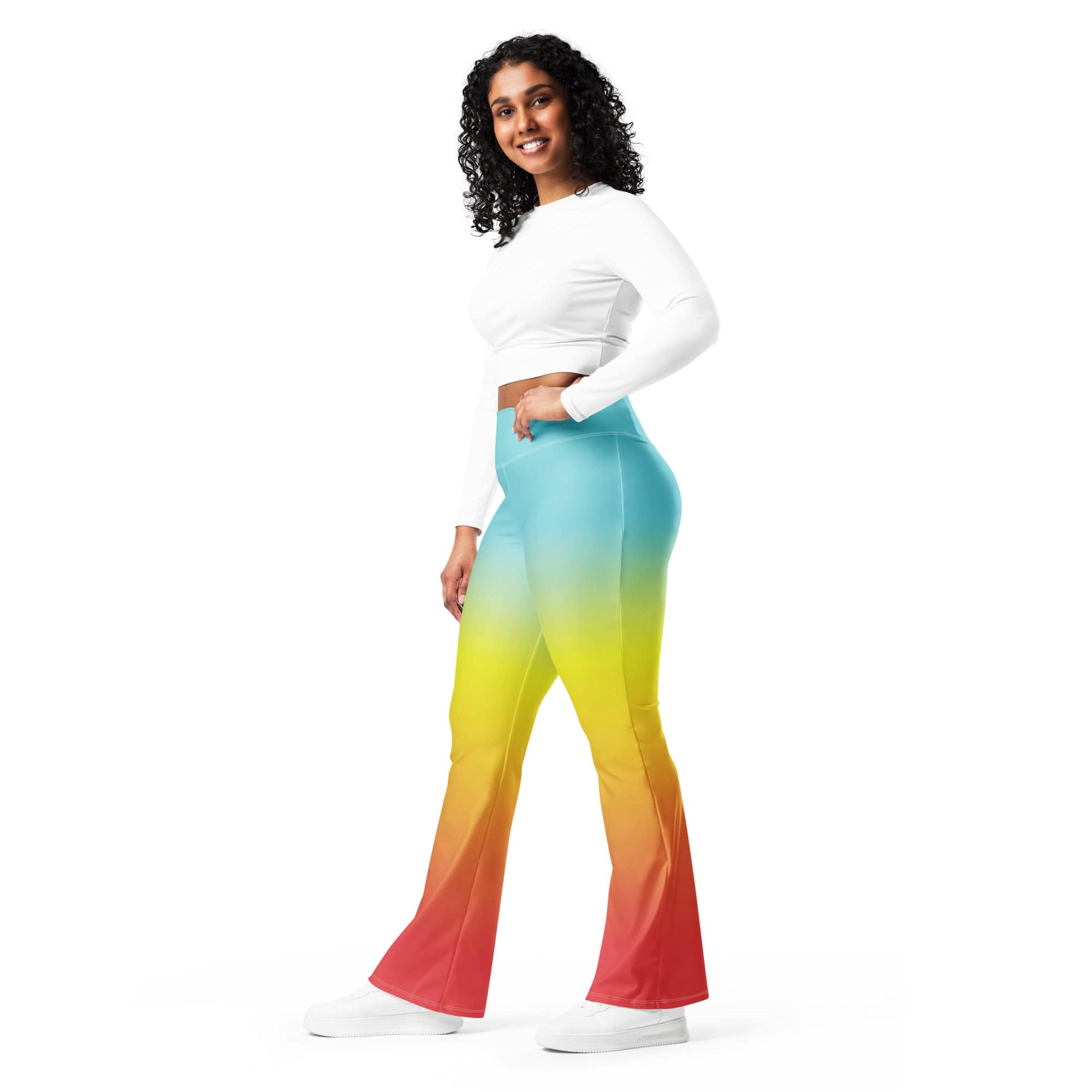 Bohemian Rainbow Flare Leggings
