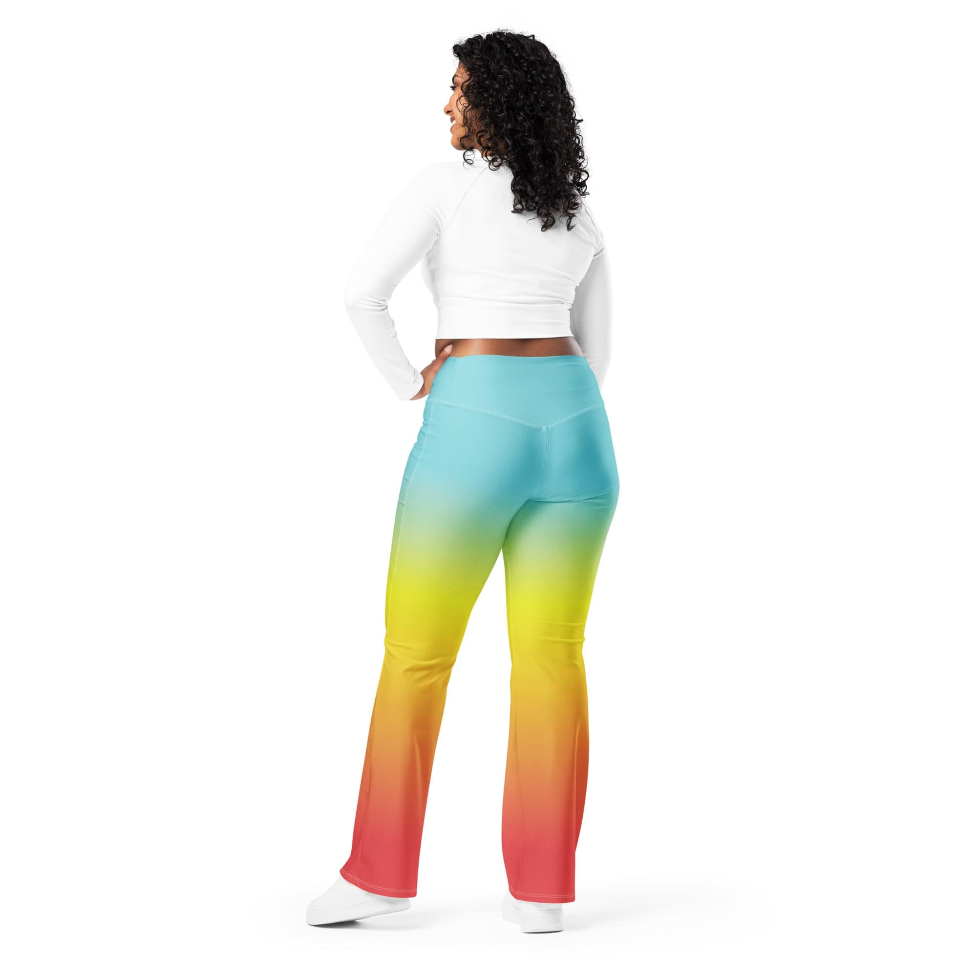 Bohemian Rainbow Flare Leggings