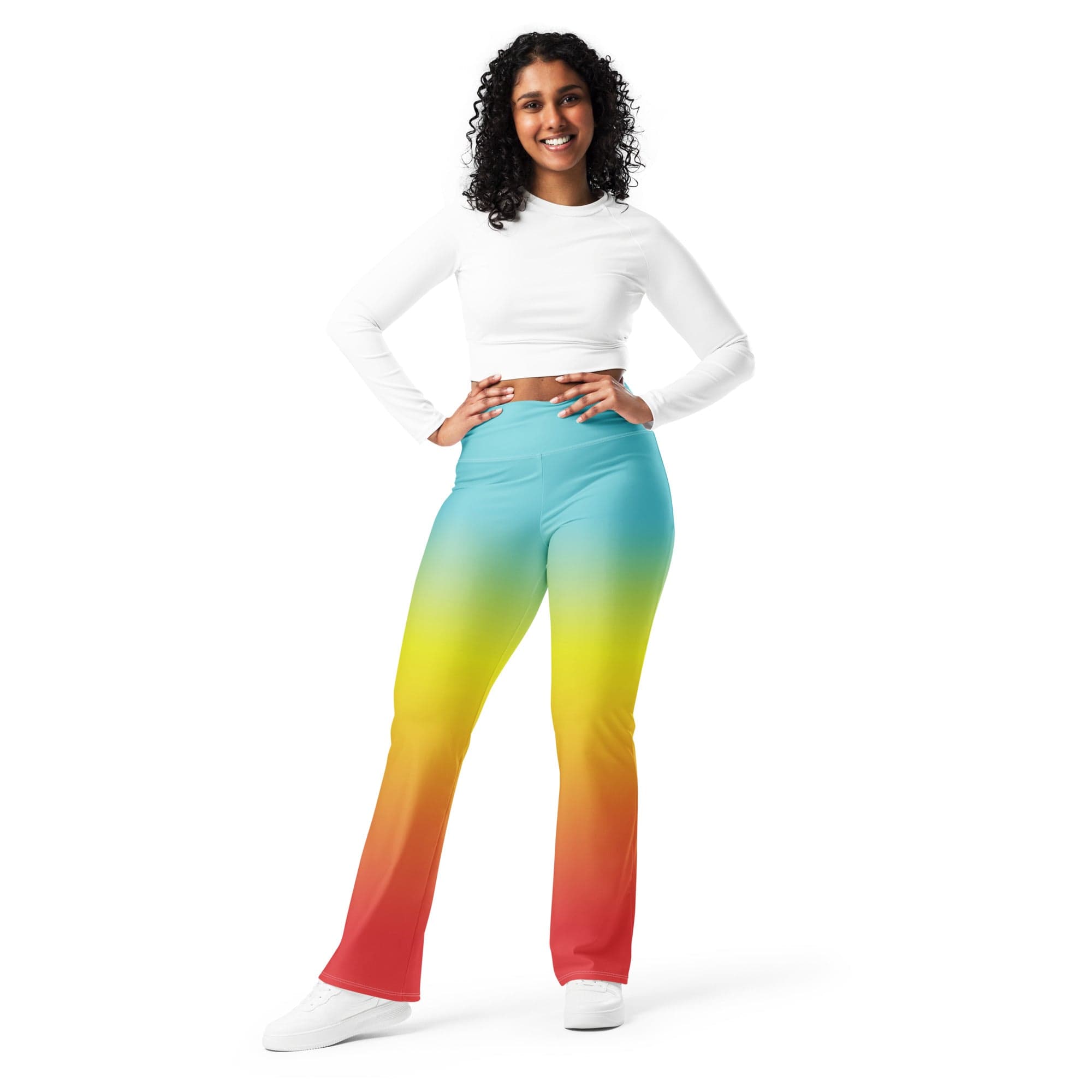 Bohemian Rainbow Flare Leggings