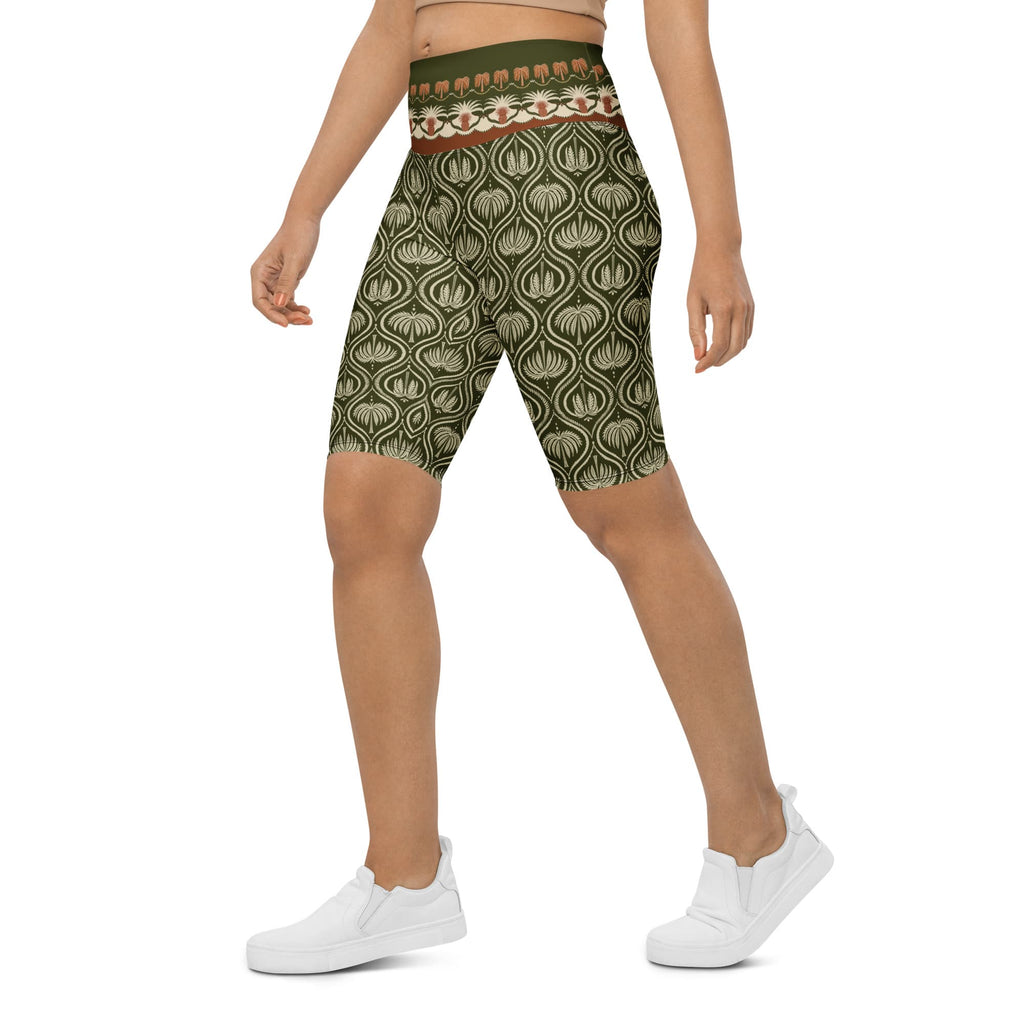 Boho Palm Biker Shorts