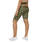 Boho Palm Biker Shorts