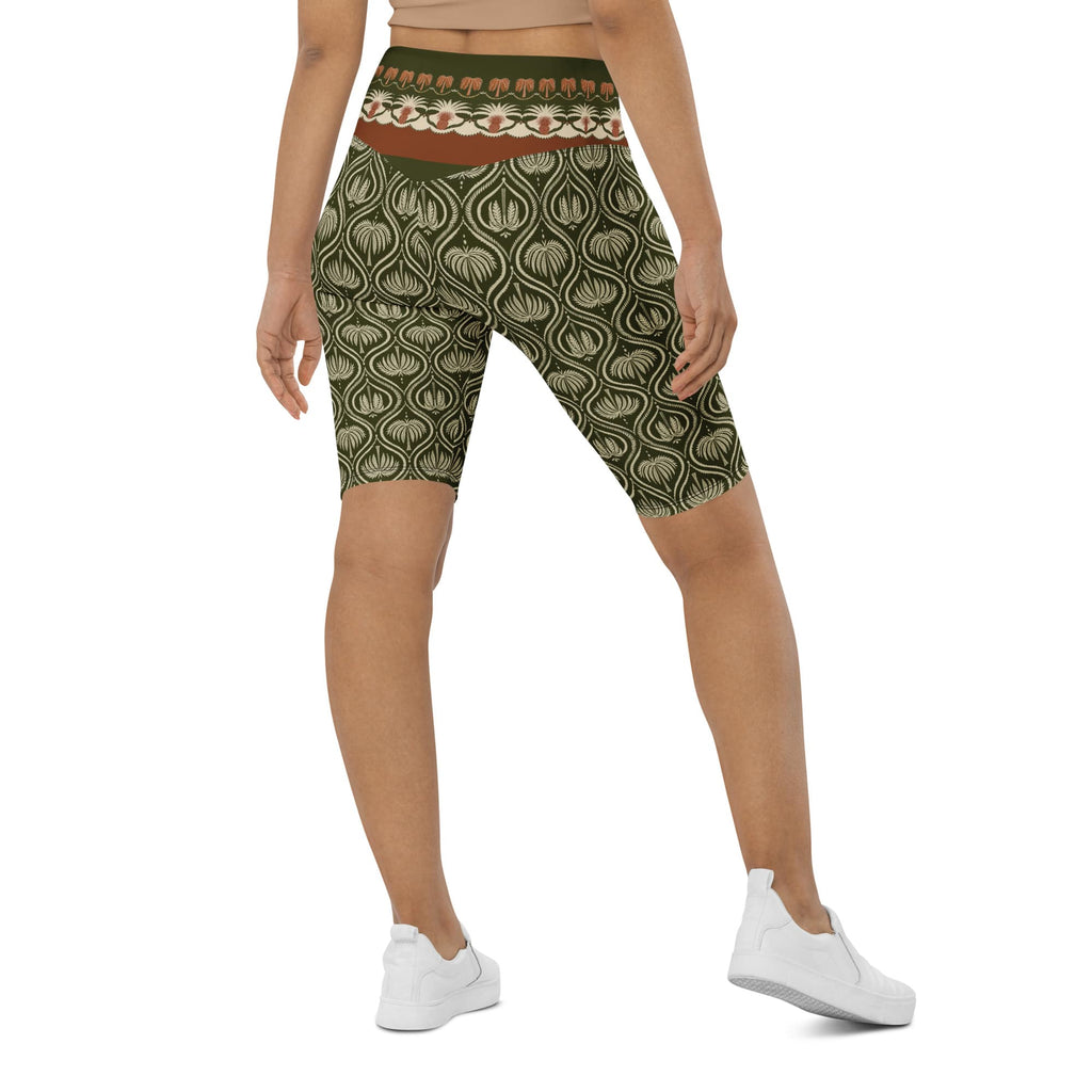 Boho Palm Biker Shorts
