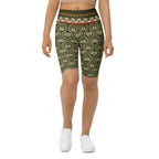 Boho Palm Biker Shorts