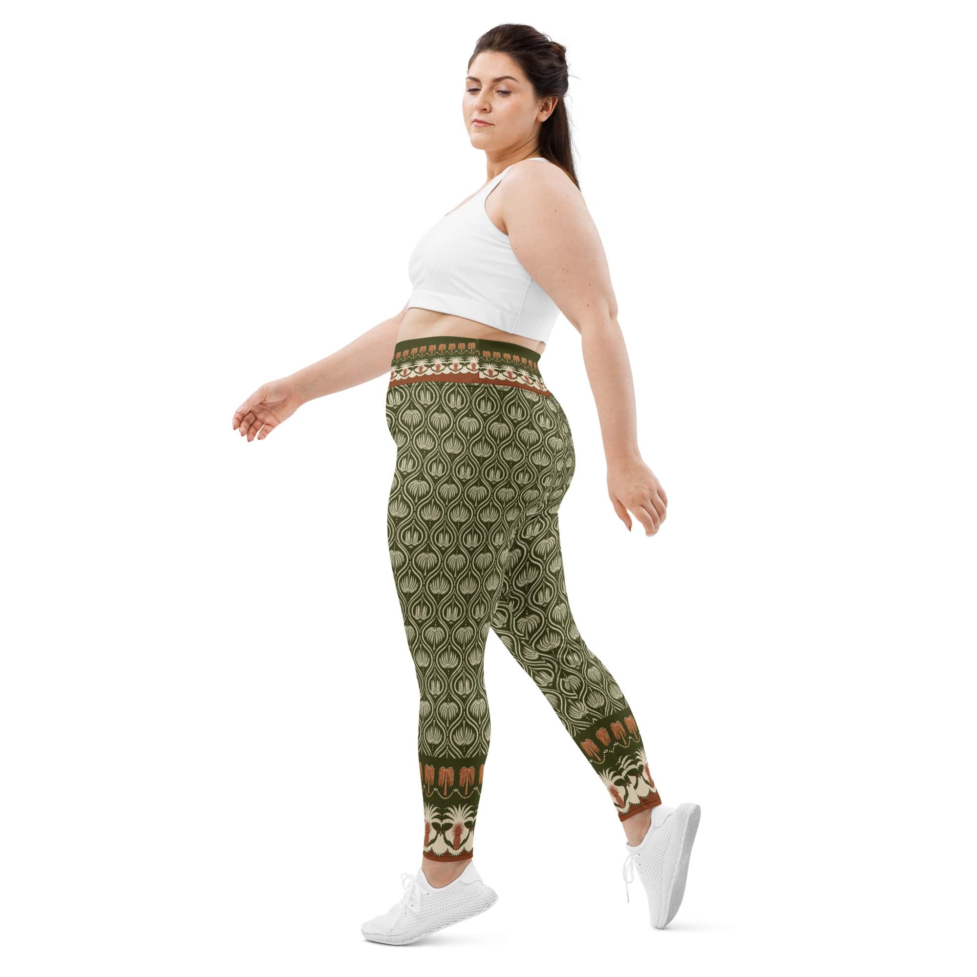 Boho Palm Plus Size Leggings