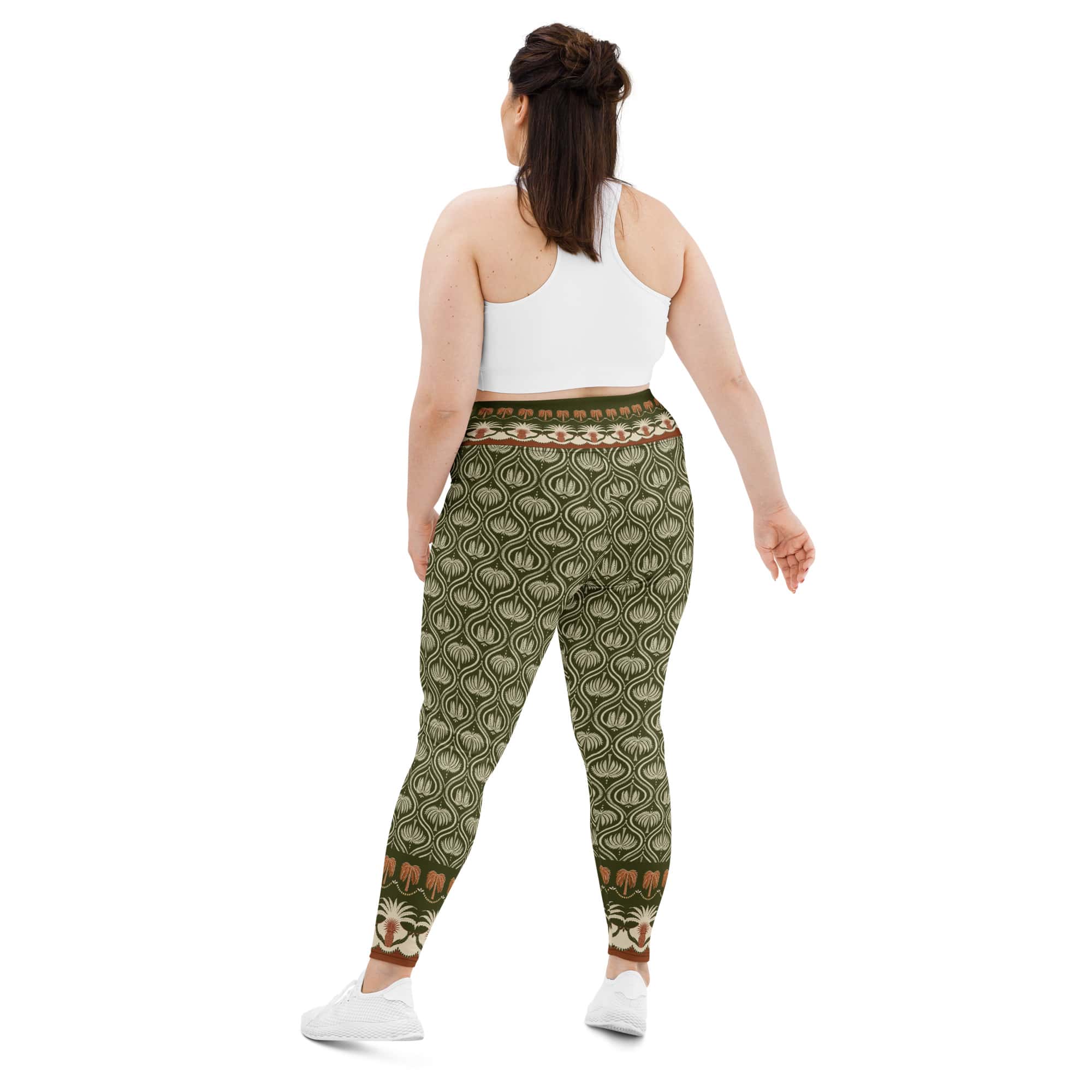 Boho Palm Plus Size Leggings