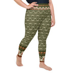 Boho Palm Plus Size Leggings