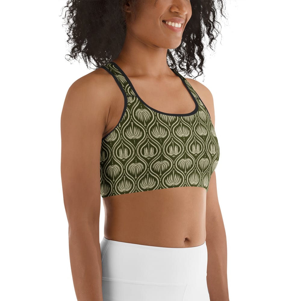 Boho Palm Sports Bra