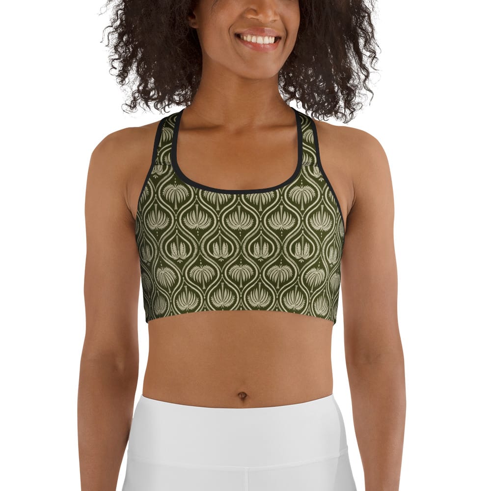 Boho Palm Sports Bra