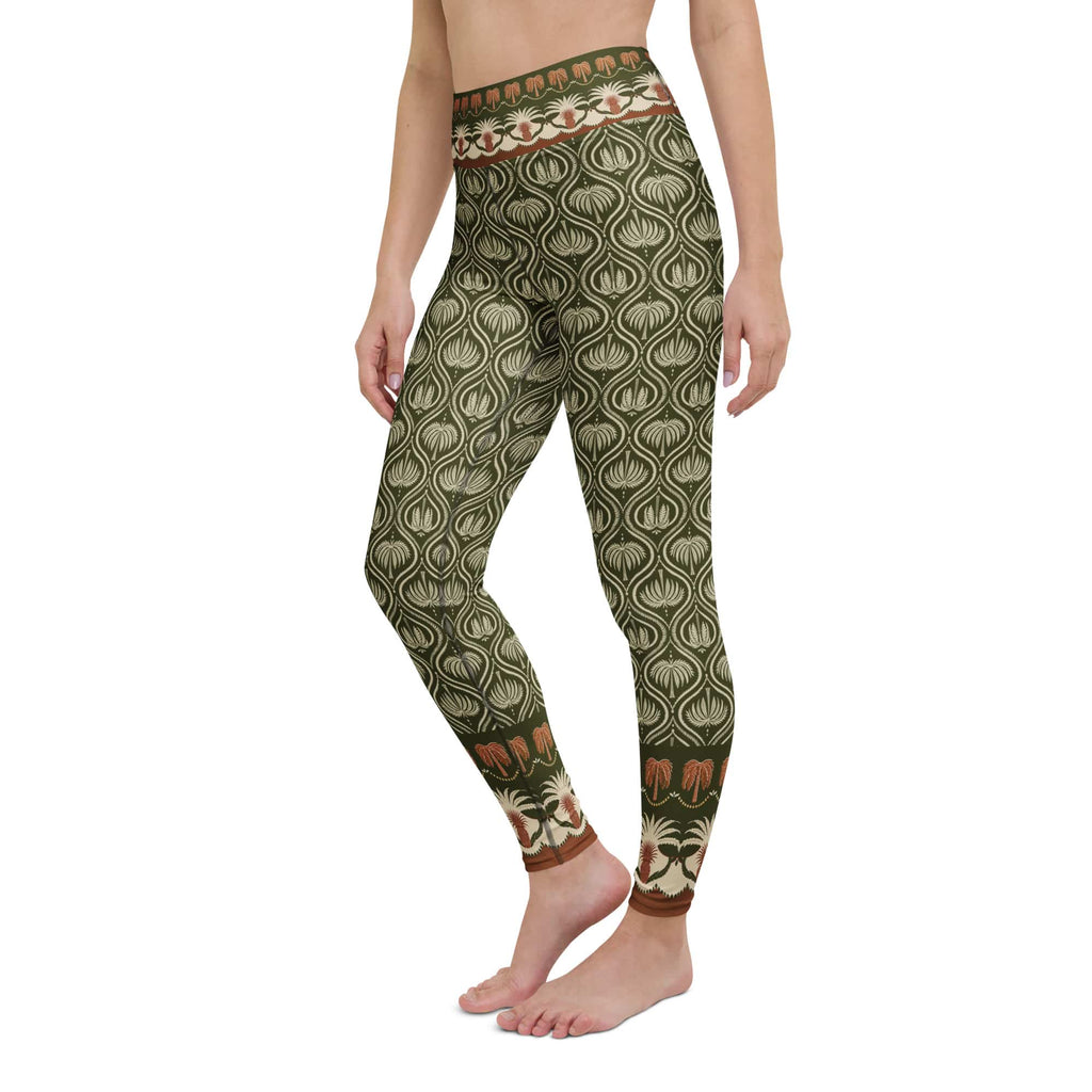 Boho Palm Yoga Leggings