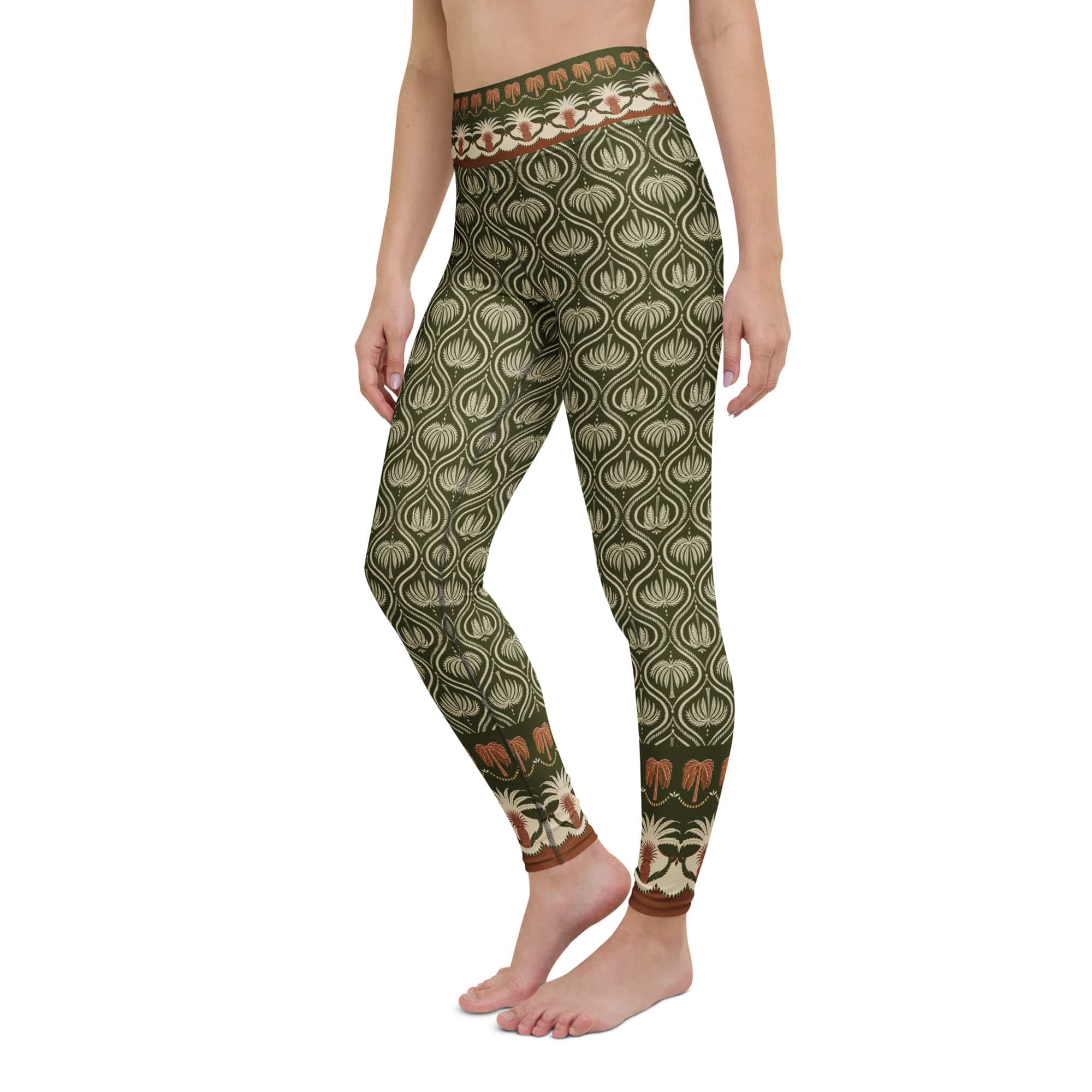 Boho Palm Yoga Leggings