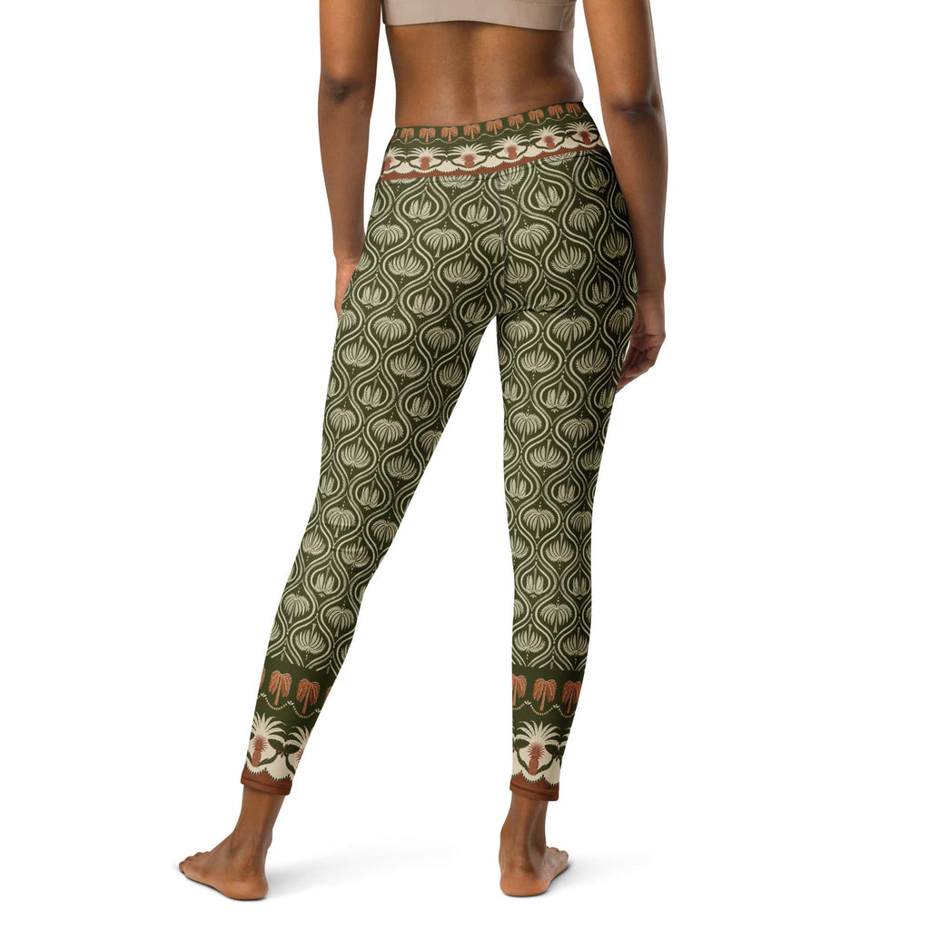 Boho Palm Yoga Leggings