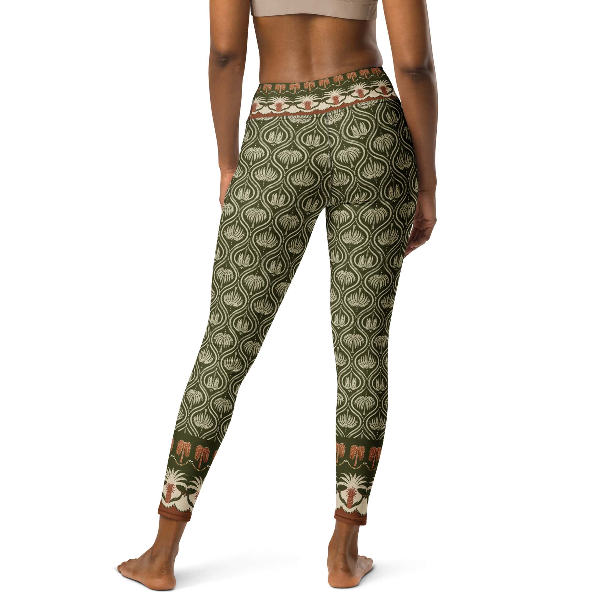Boho Palm Yoga Leggings