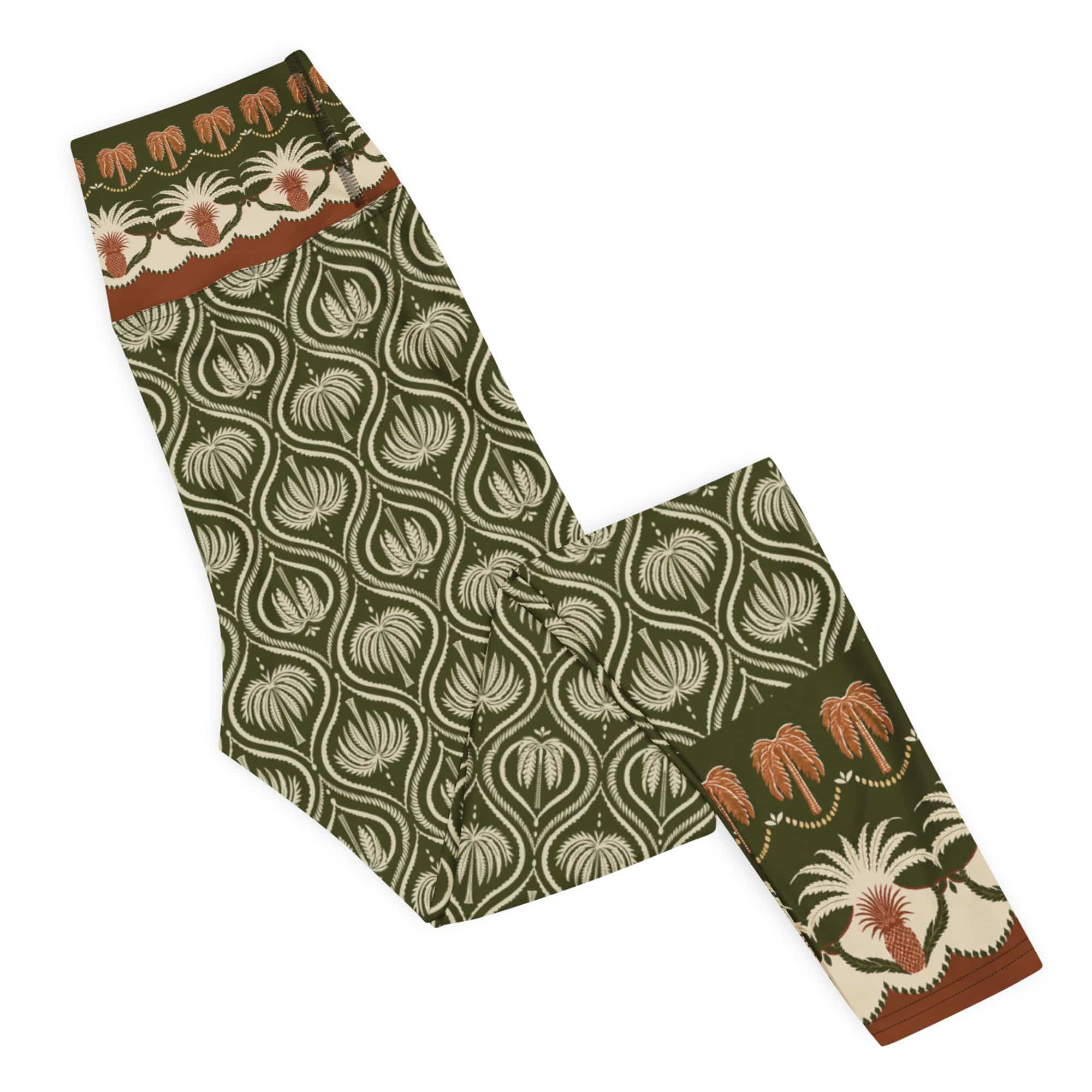 Boho Palm Yoga Leggings