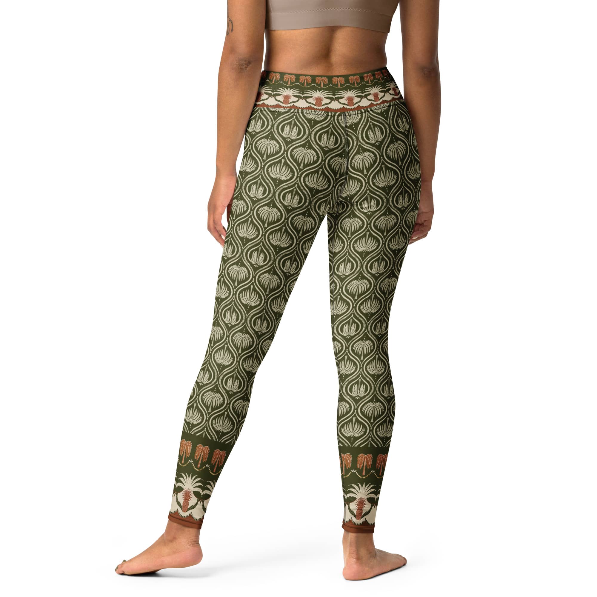 Boho Palm Yoga Leggings