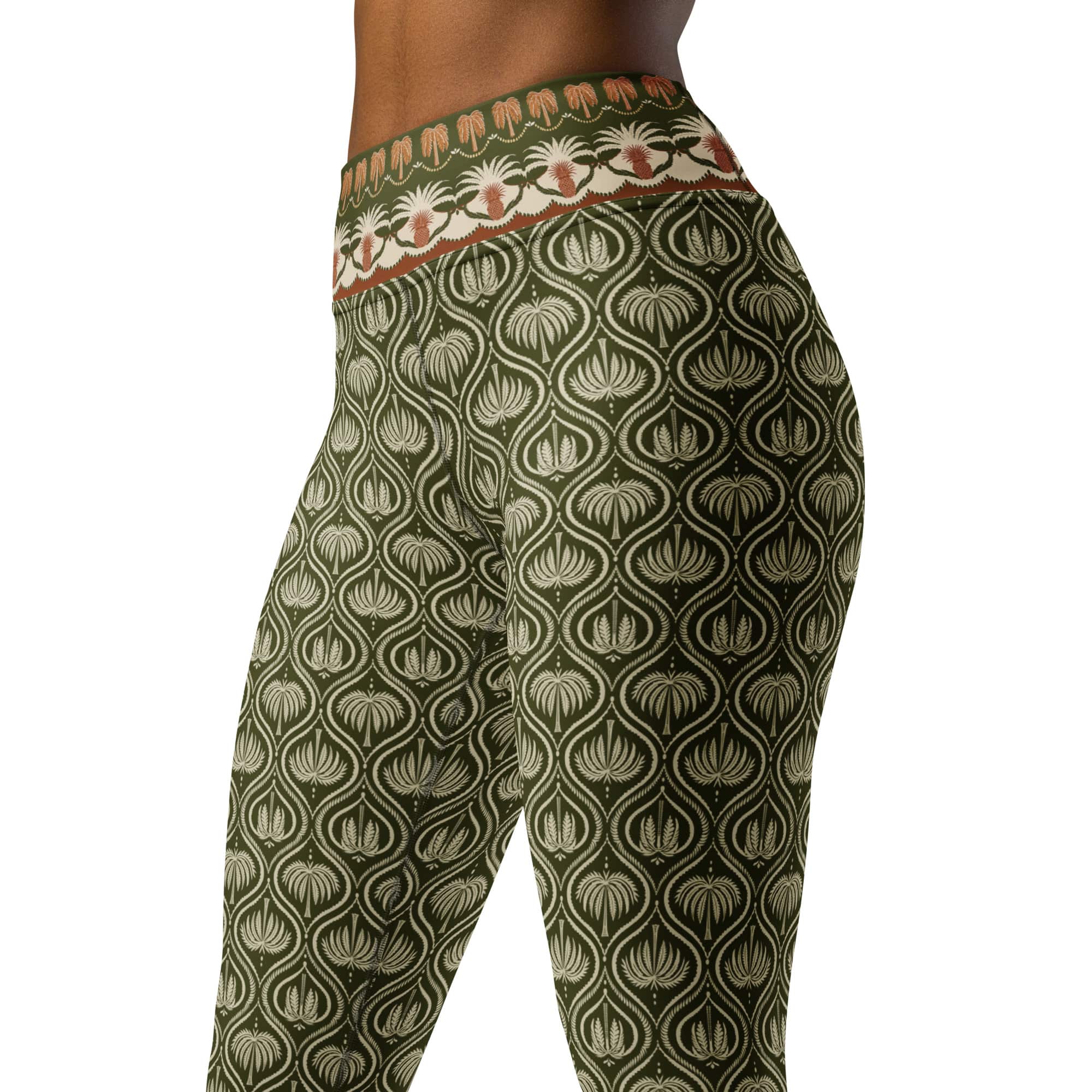 Boho Palm Yoga Leggings