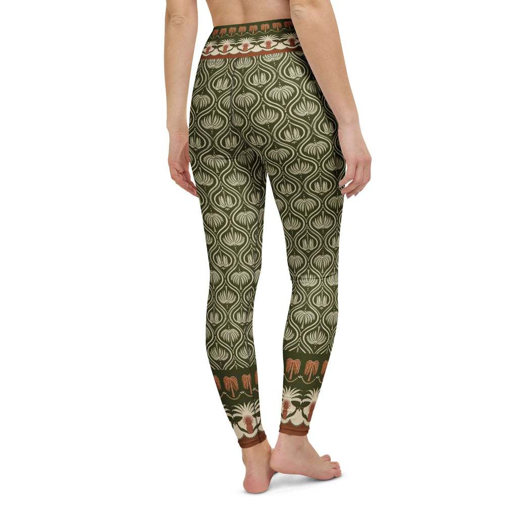 Boho Palm Yoga Leggings