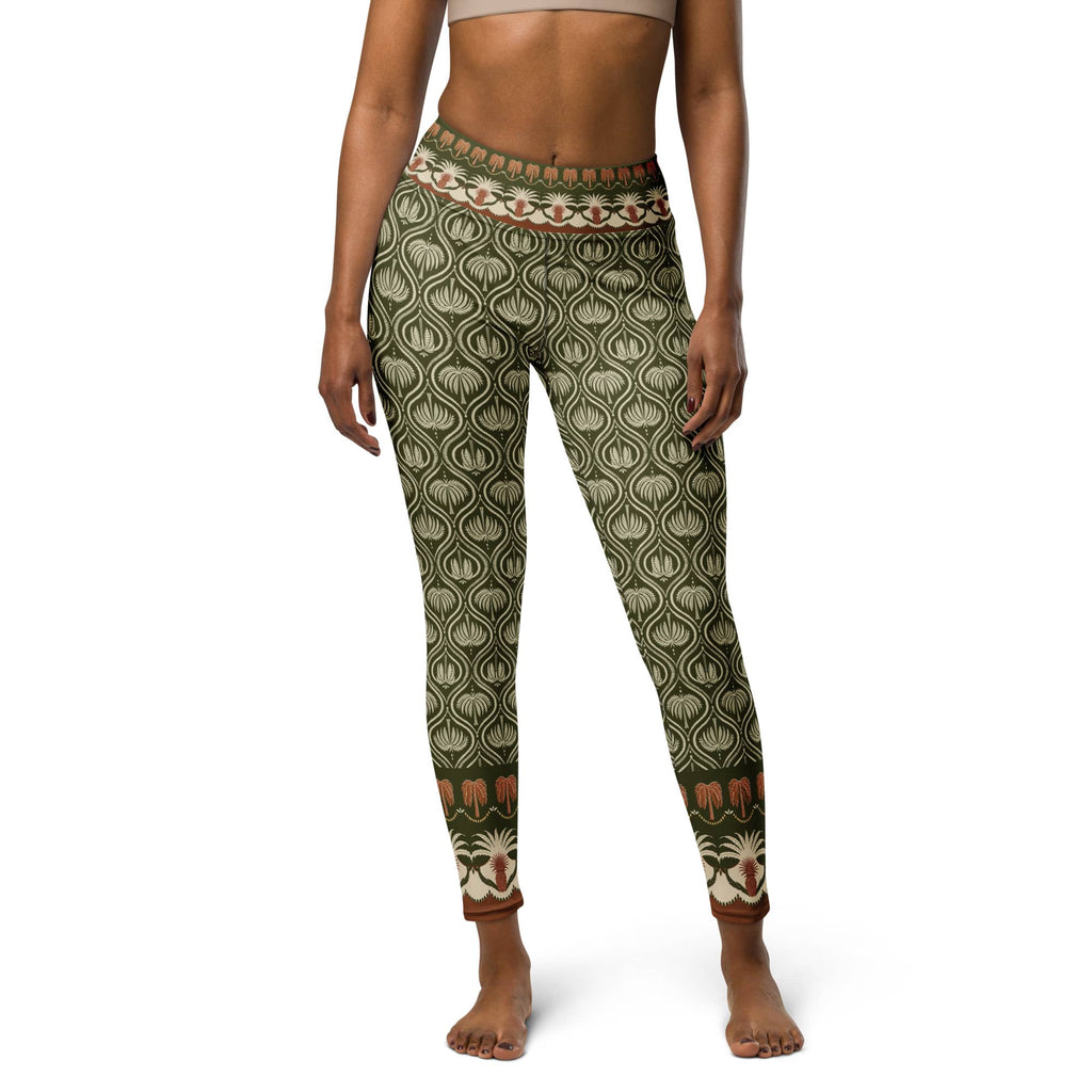 Boho Palm Yoga Leggings