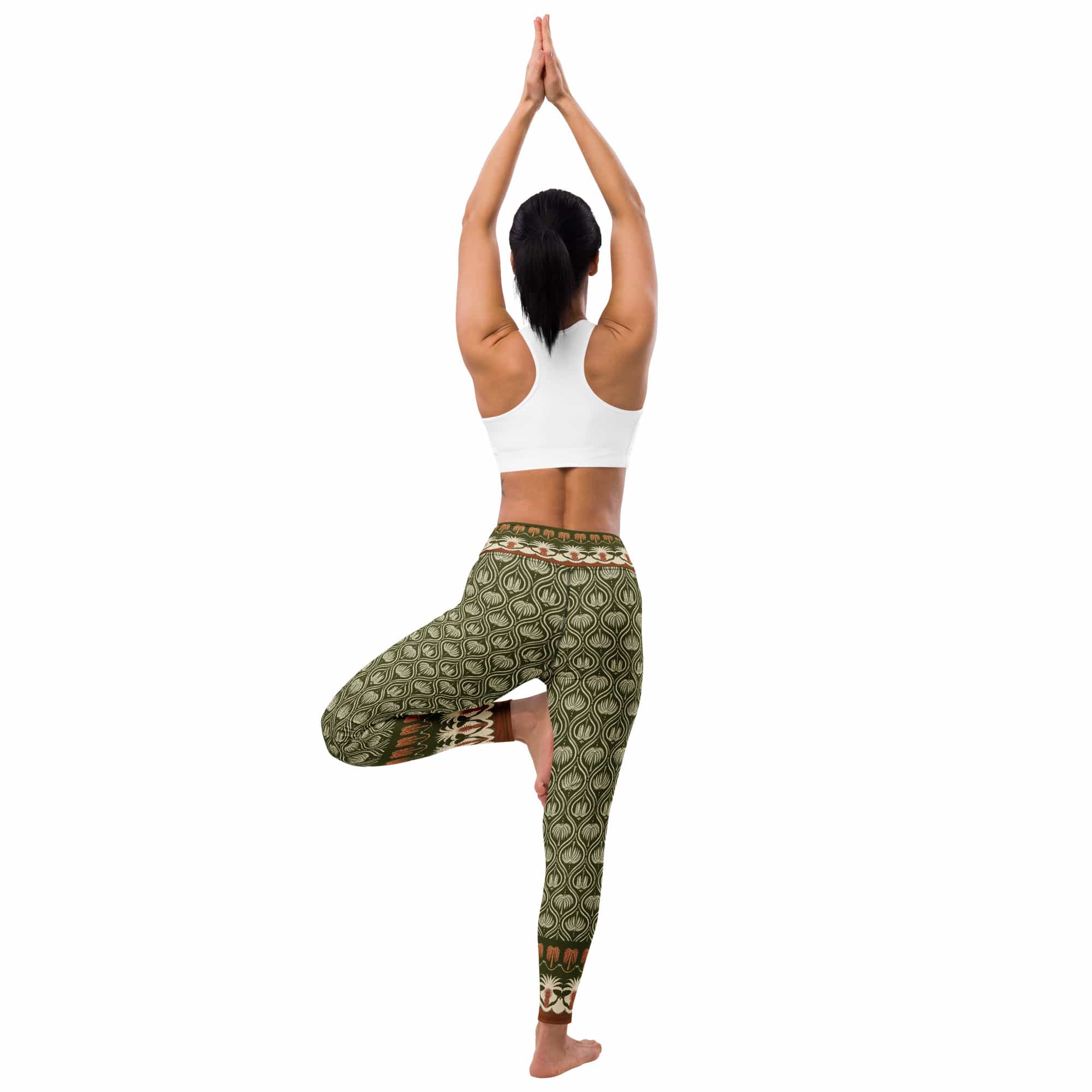 Boho Palm Yoga Leggings