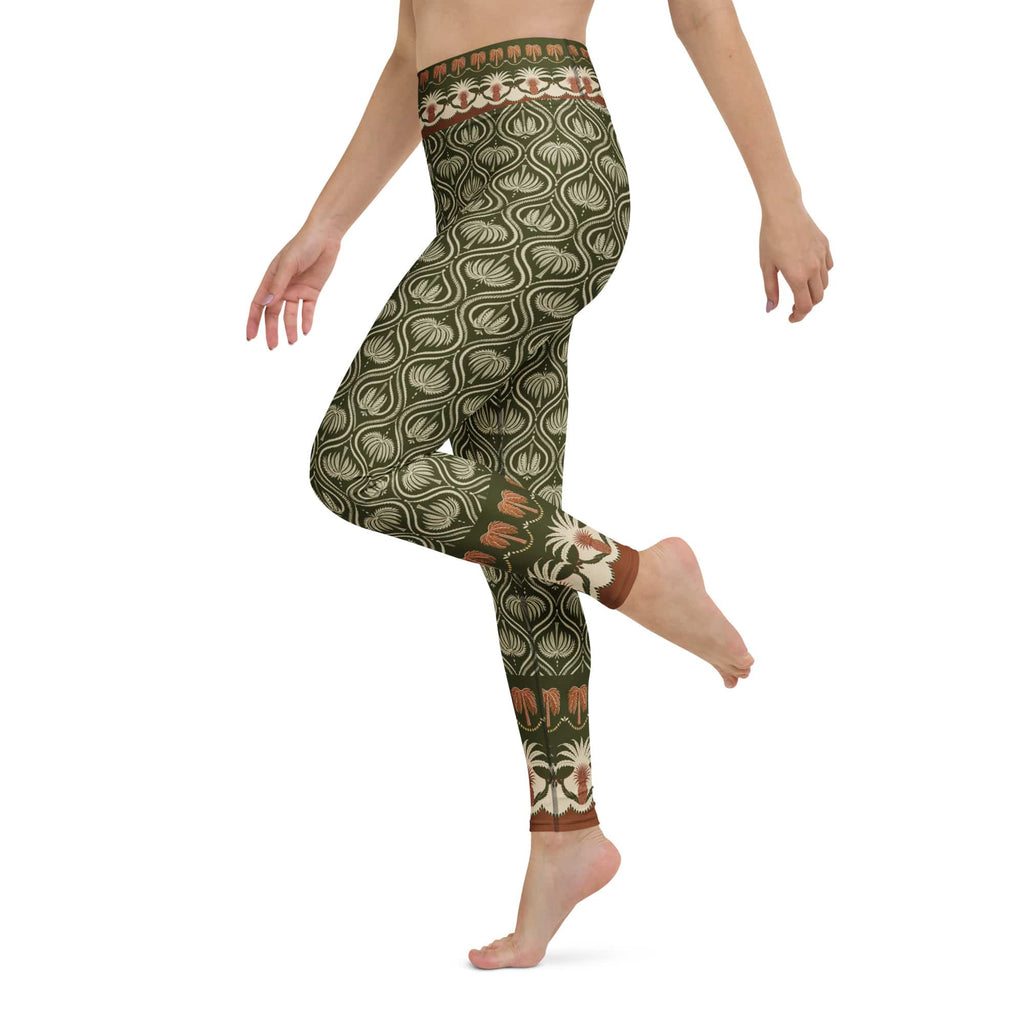 Boho Palm Yoga Leggings