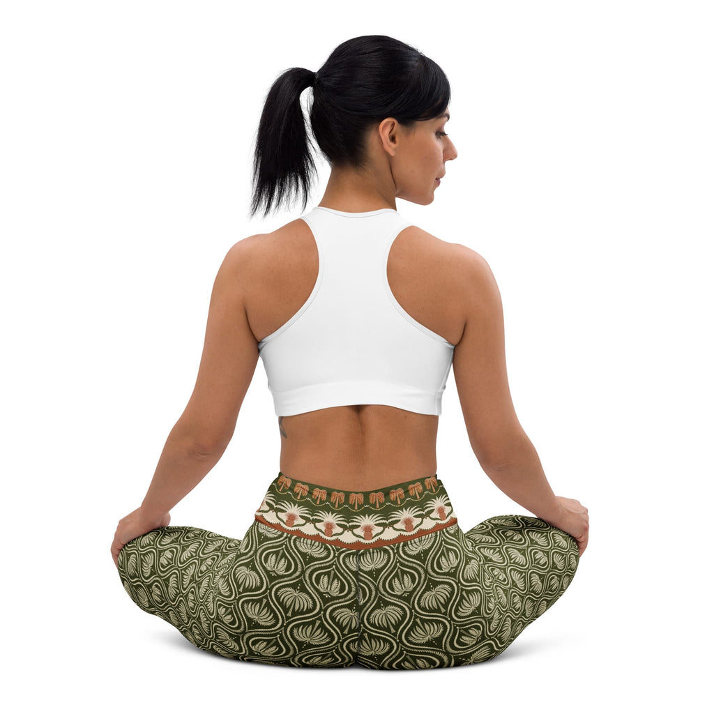 Boho Palm Yoga Leggings